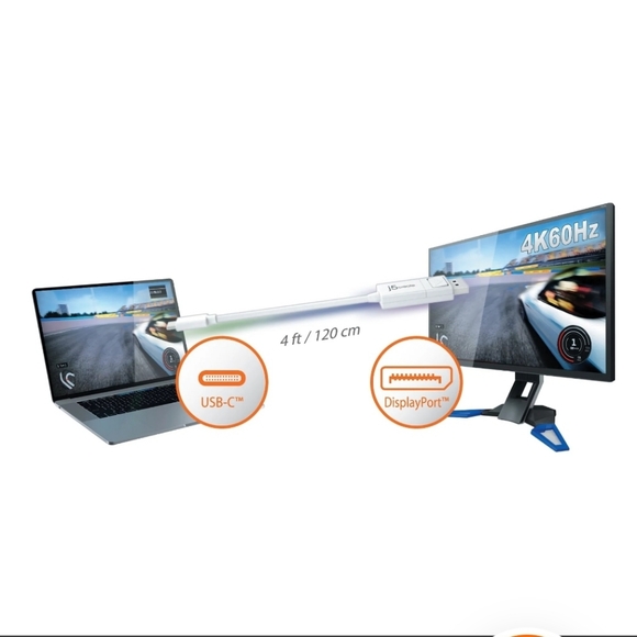 J5 Create - USB-C® to 4K DisplayPort™ Cable - Picture 2 of 10